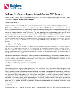 Pages from Builders FirstSource Reports Second Quarter 2019 Results 8.1.2019