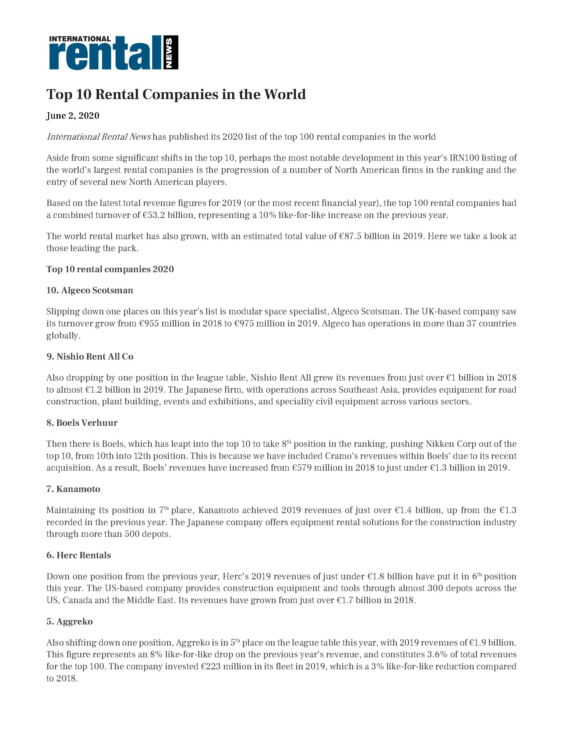 Pages from Top 10 Rental Companies in the World June 2020